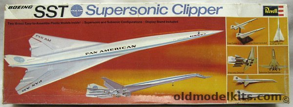 Revell 1/200 Boeing SST Supersonic Clipper Pan Am 2 Kits (2707), H263-400 plastic model kit